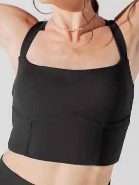 popflex daphne corset bra top, M, black